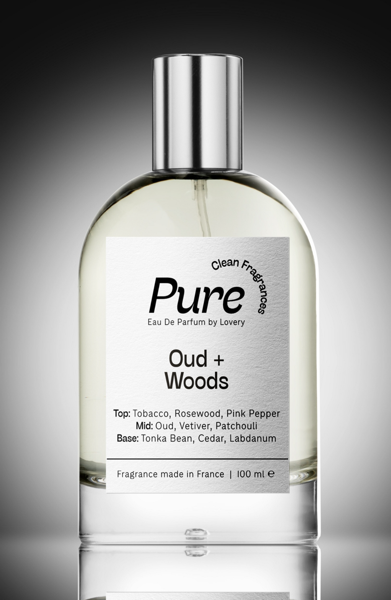 Lovery Pure Oud Woods Eau de Parfum, Made in France, 3.4 oz, Alternate, color, Silver, White, Cream, Black