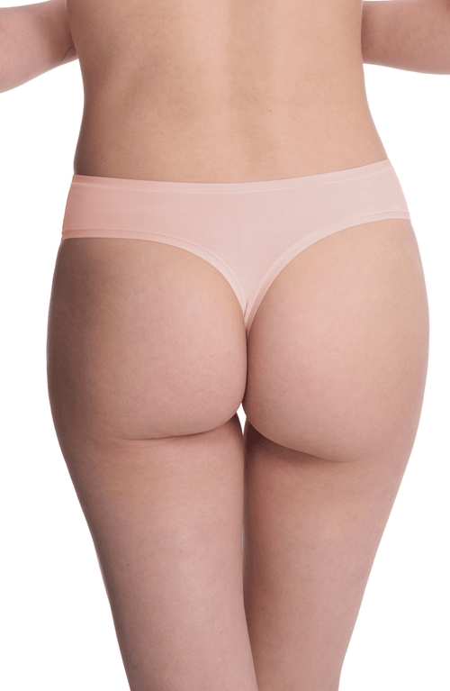 Natori Bliss Bare Cotton Thong In Potpourri