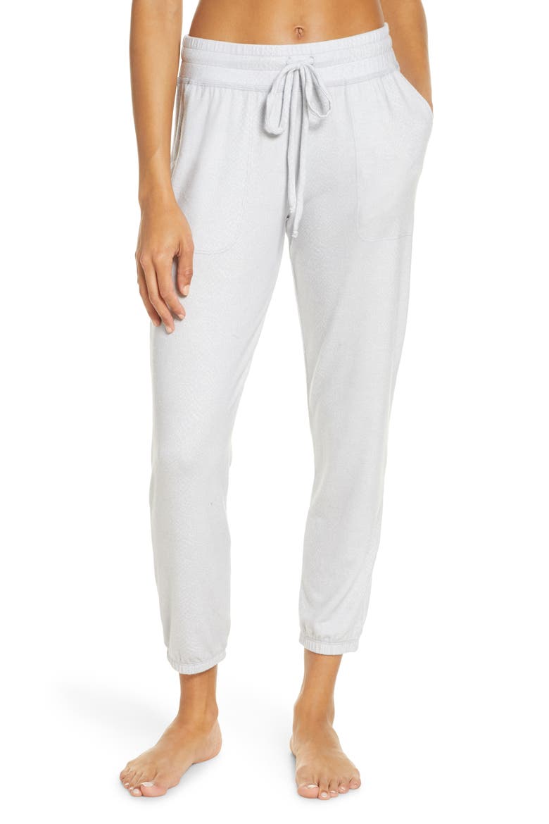 Living Easy Midi Sweatpants, Main, color, STONE GRAY SNAKE