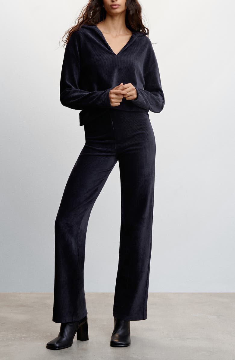 MANGO Corduroy Straight Leg Pants, Alternate, color,