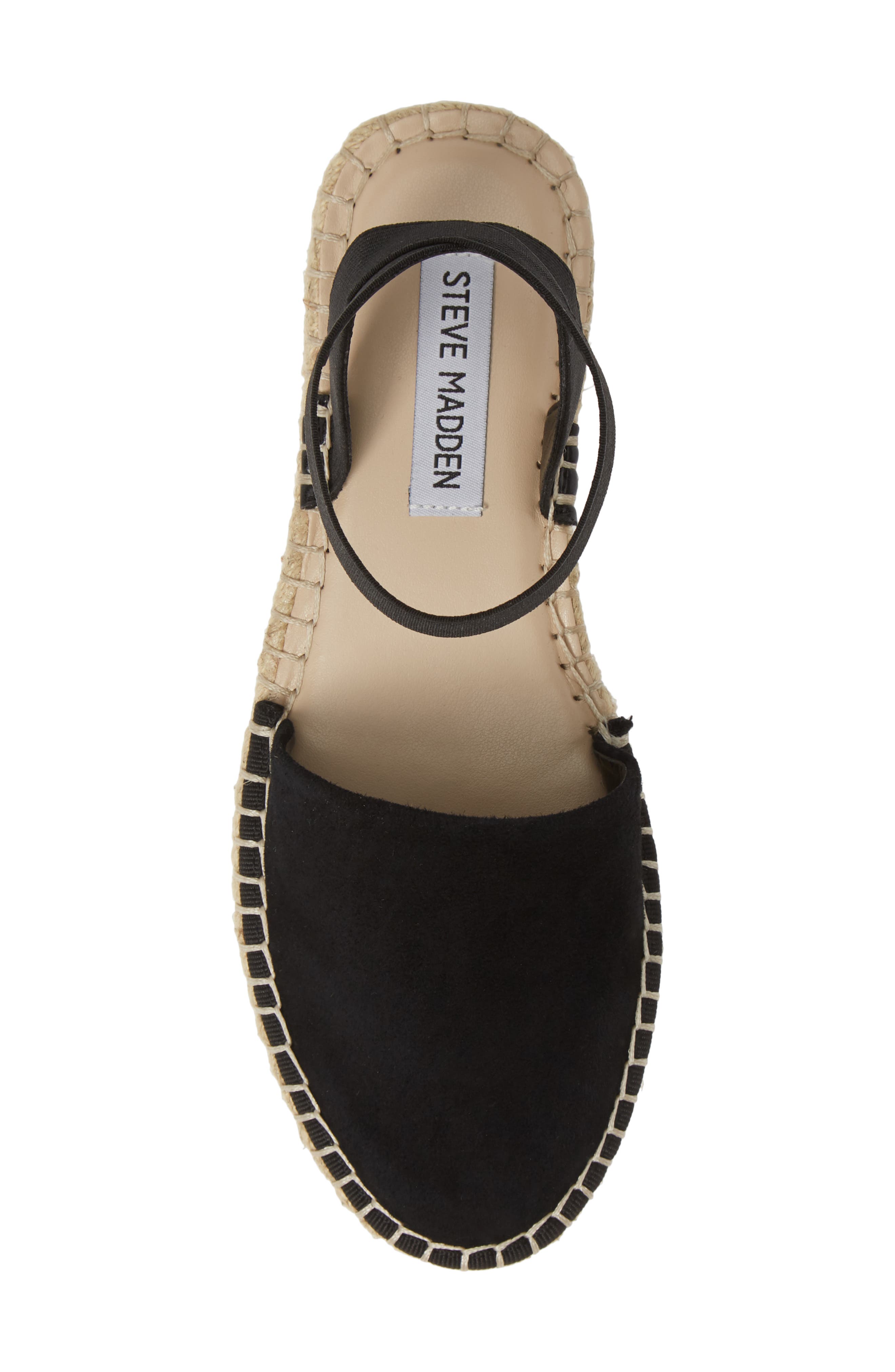 Moment Strappy Espadrille Sandal, Alternate, color, BLACK SUEDE