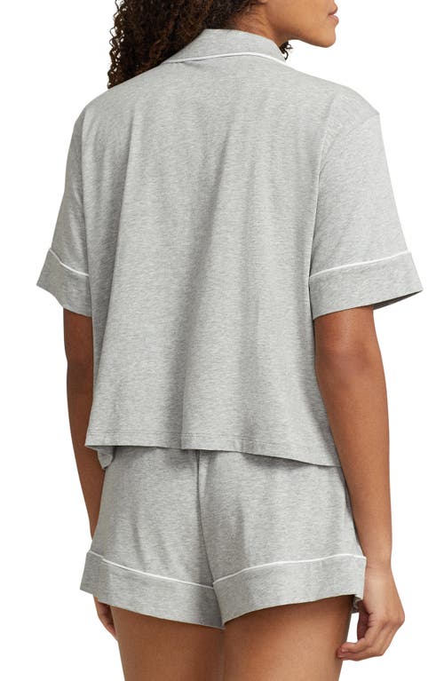Polo Ralph Lauren Jersey Short Pajamas In Gray