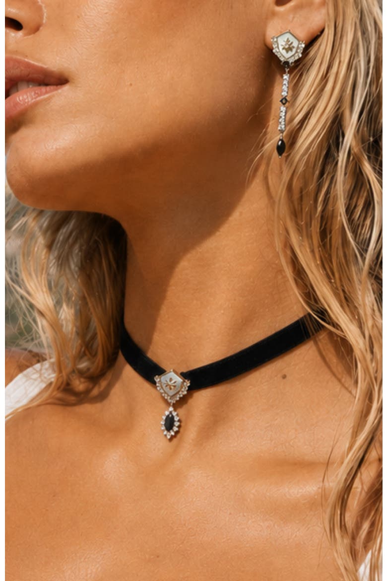 Guardian of the Galaxy Choker, Alternate, color, Black & Sliver&Crystal Clear