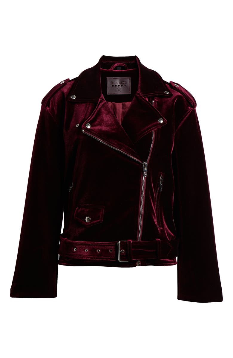 BLANKNYC Velvet Moto Jacket, Main, color,