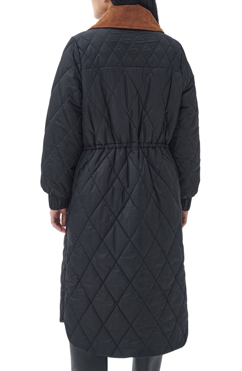 Barbour Marsett Quilted Longline Jacket, Alternate, color, 