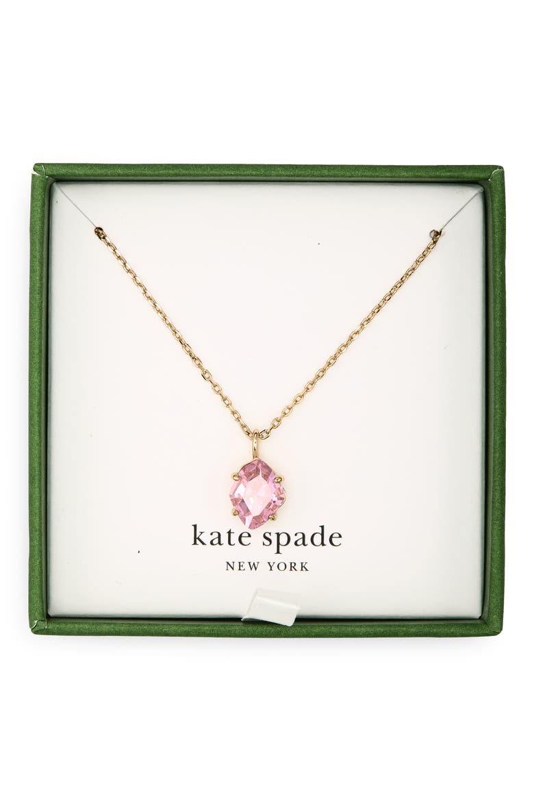 treasure trove mini pendant necklace, Main, color, PINK