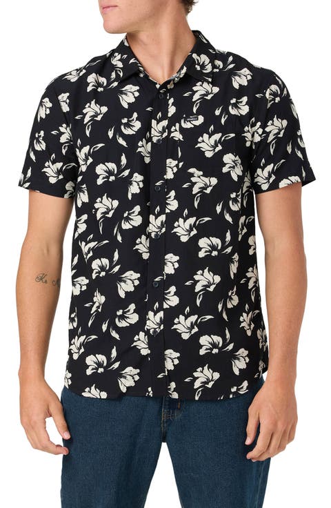 Oasis Floral Short Sleeve Button-Up Shirt