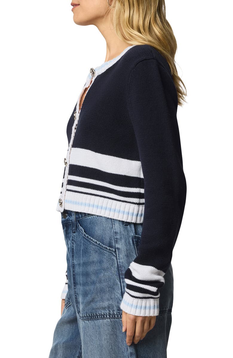 Splendid Sailor Stripe Cardigan, Alternate, color, Navy Blue/ White/ Sea Breeze