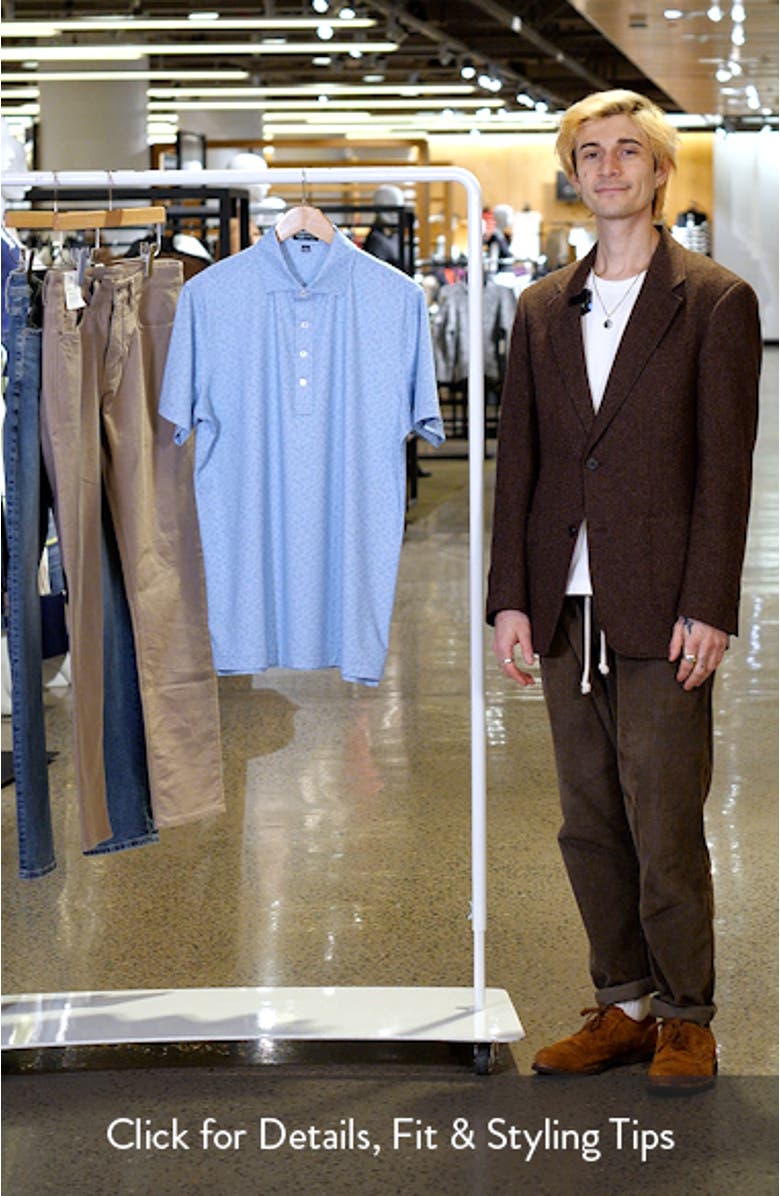 Crown Crafted Avenue Wheel Print Performance Polo, sales video thumbnail