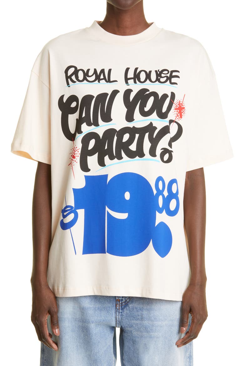 x Peter Paid Unisex Spin Spin Royal House Graphic Tee, Main, color, BEIGE