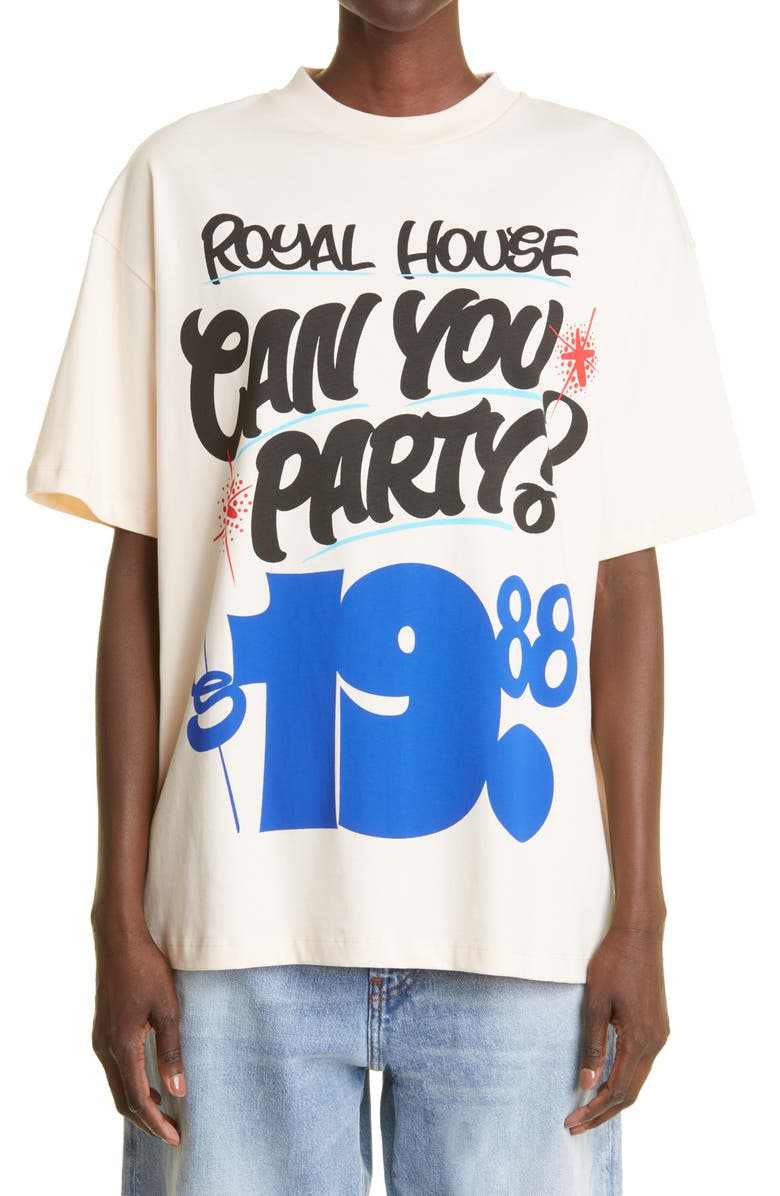 HFD x Peter Paid Unisex Spin Spin Royal House Graphic Tee, Main, color,