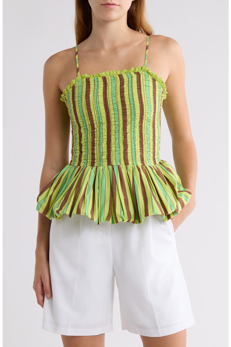 Bethan Bubble Camisole, Alternate, color, LIME