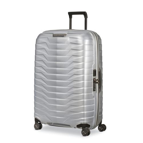 Samsonite Proxis Large Hardside Tsa Friendly Spinner In Silver
