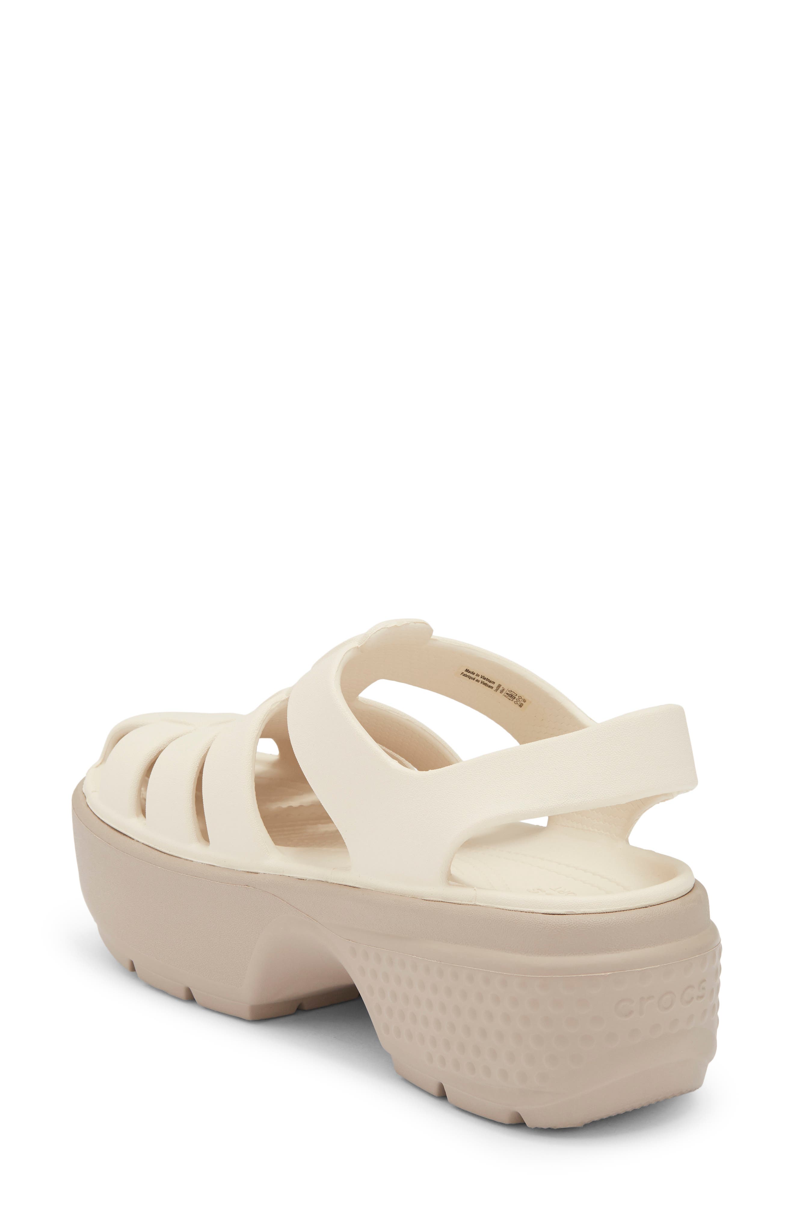 Stomp Platform Fisherman Sandal, Alternate, color, ALMOND TINT