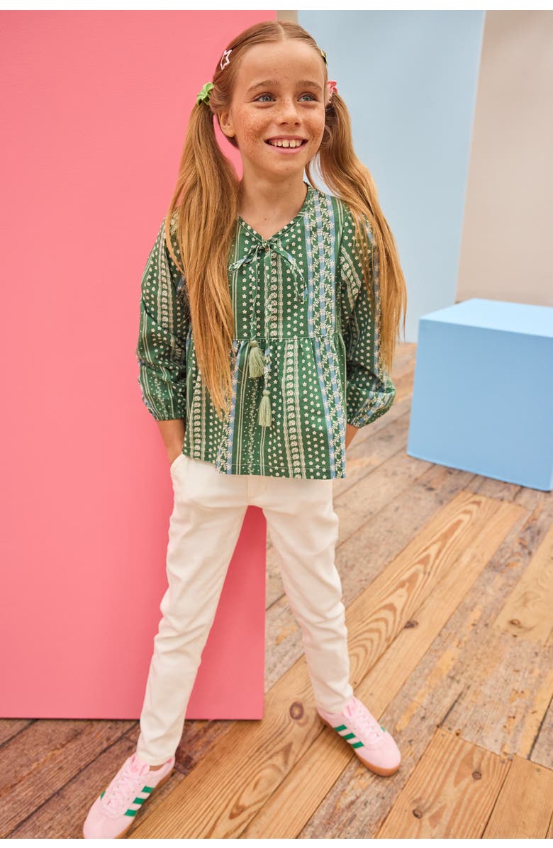 BISBY Kids
 Ivory Stretch Twiggy Jeans, Alternate, color, 