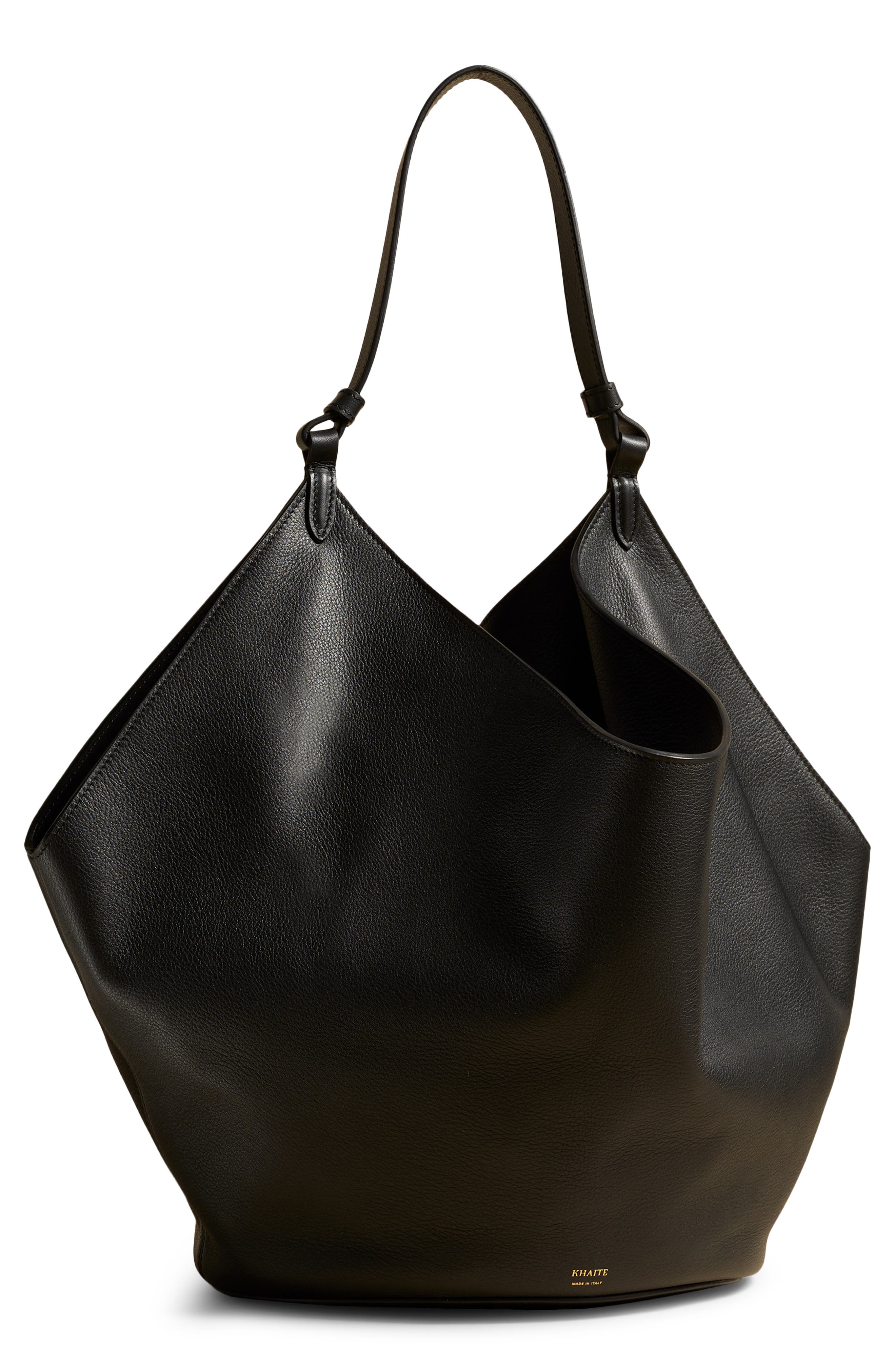 Khaite Medium Lotus Leather Tote, Main, color, 