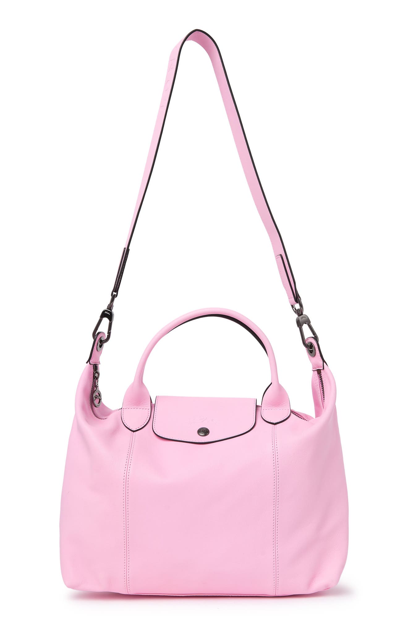 Longchamp Le Pliage Mid Satchel w/ Strap, Main, color, 