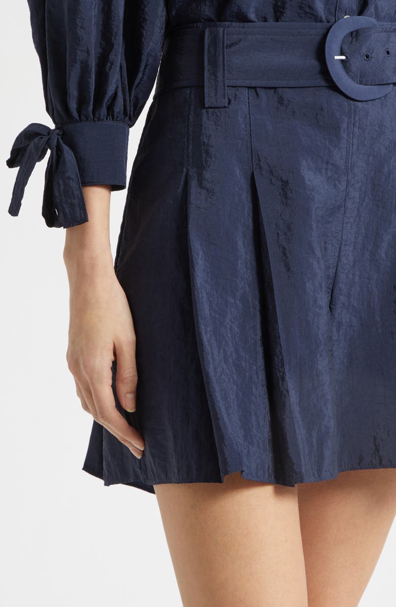 Cinq à Sept Phylis Belted Shorts, Alternate, color, Navy