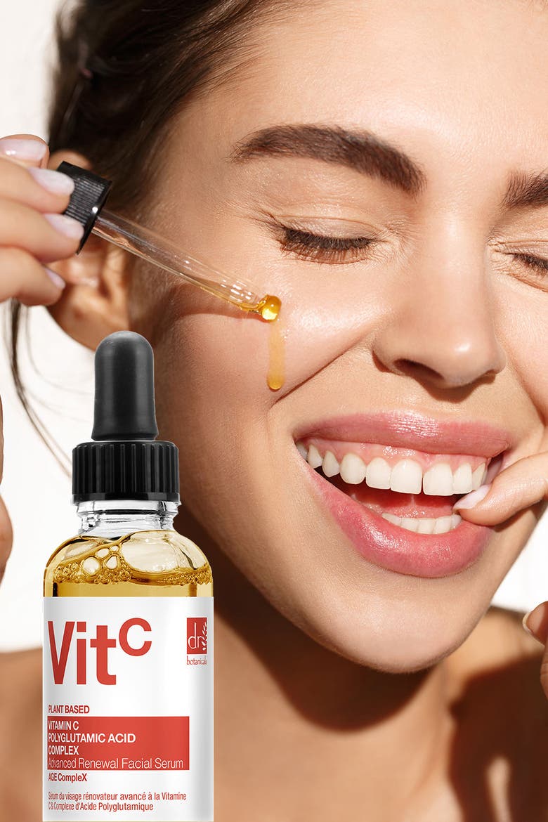 Vitamin C 3% & Polyglutamic Acid Complex 1% & Brightening Facial Serum 30ml for Brightening, Dark Spots, Alternate, color, White
