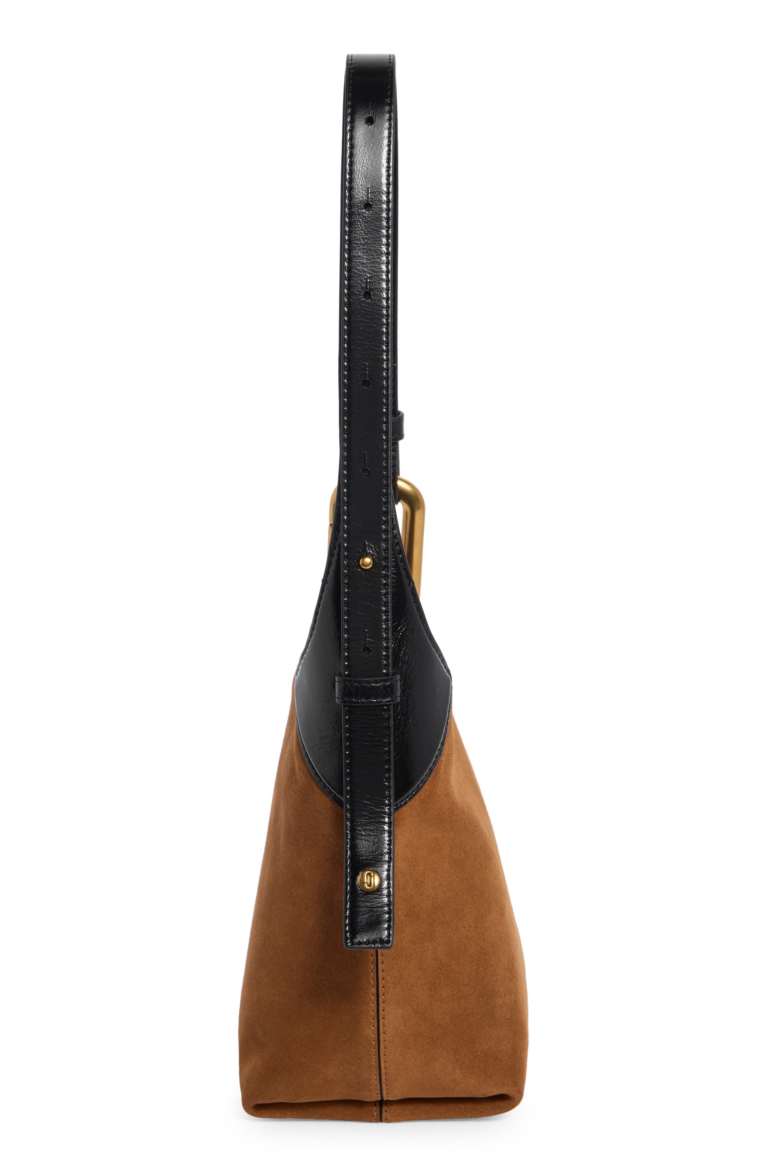 The Juliette Small Suede Bucket Bag, Alternate, color, COPPER