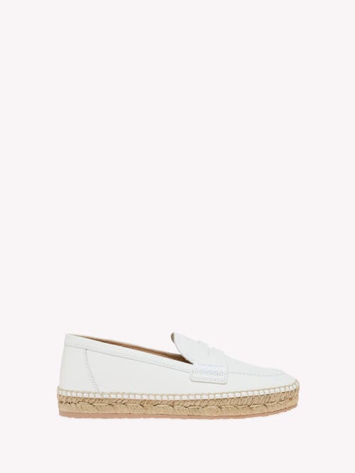 Gianvito Rossi Woven Raffia Espadrilles In White