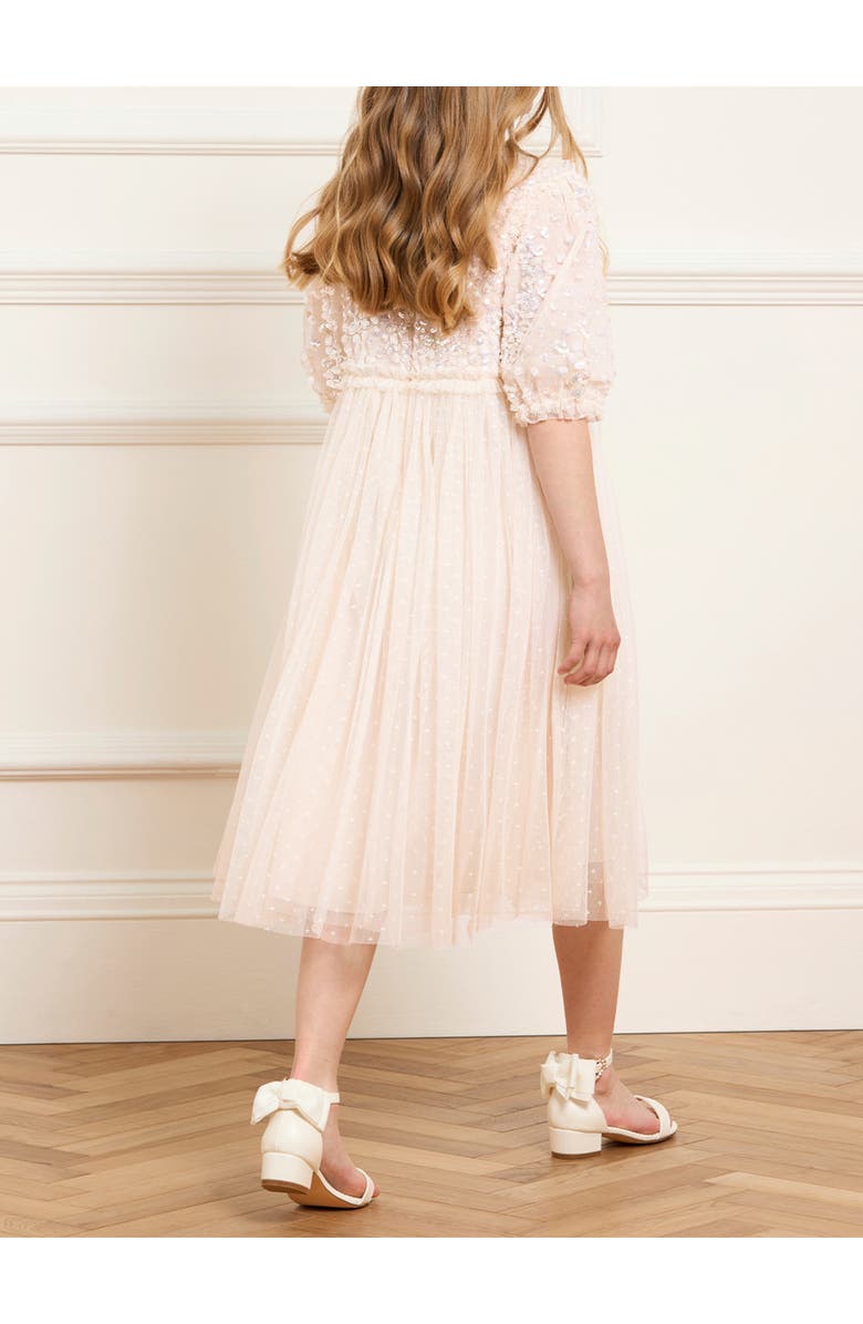 Needle & Thread Confetti Bodice Kids Dress, Alternate, color, Cream