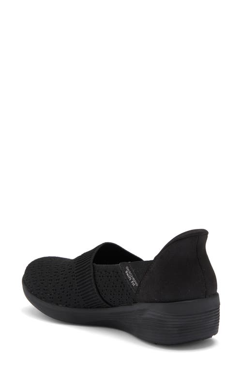 Skechers Arya Swift-fit Slip-on Sneaker In Black