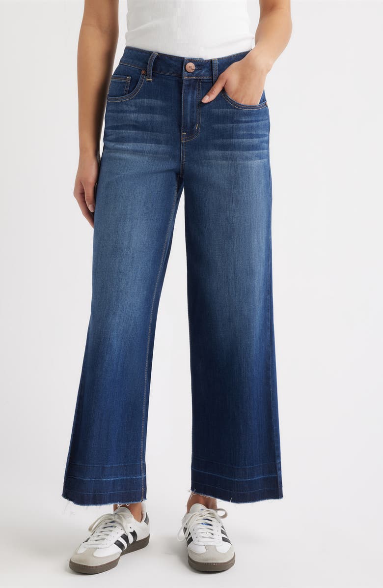 1822 Denim Release Hem High Waist Wide Leg Jeans, Main, color, Ziggy
