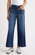 1822 Denim Release Hem High Waist Wide Leg Jeans
