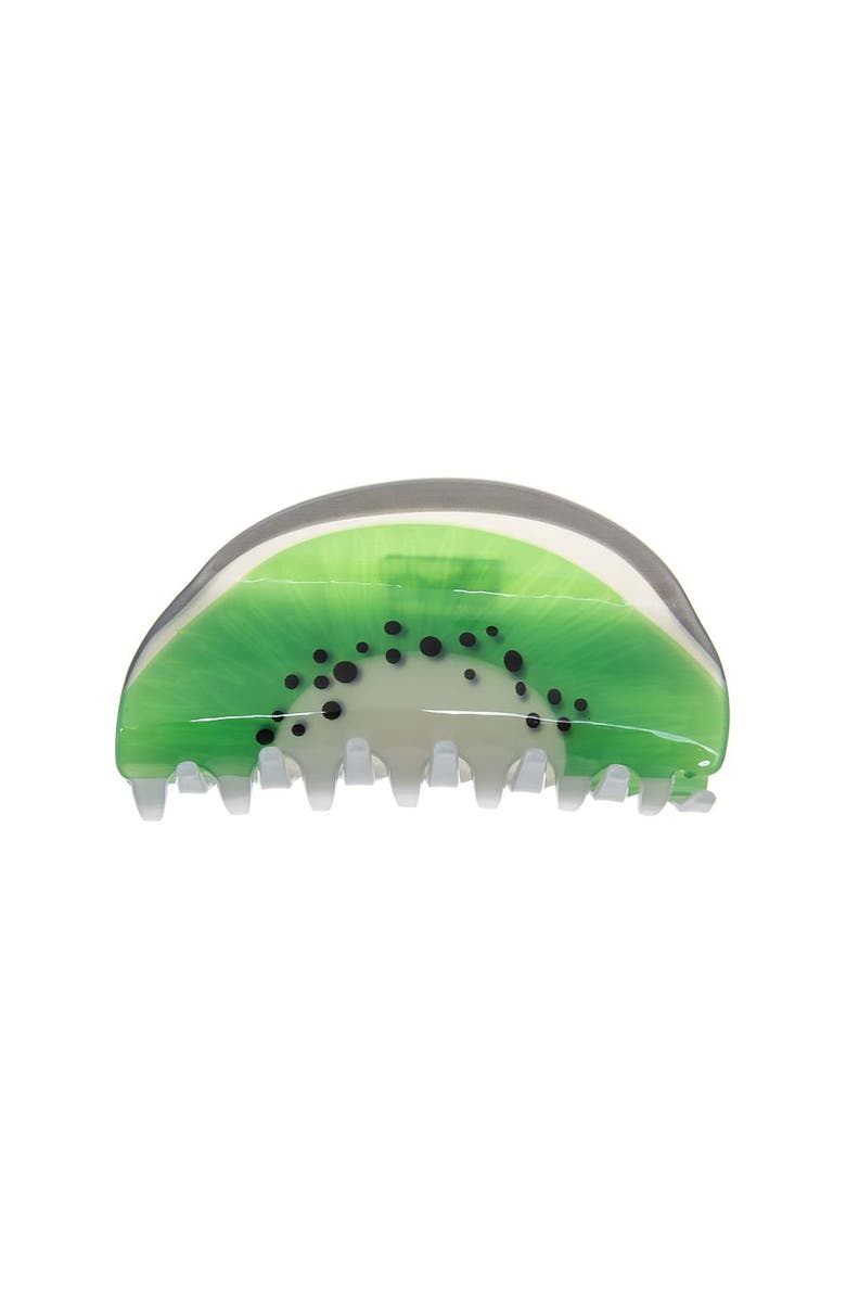 BY ADINA EDEN Kiwi Slice Hair Claw Clip, Main, color, Green