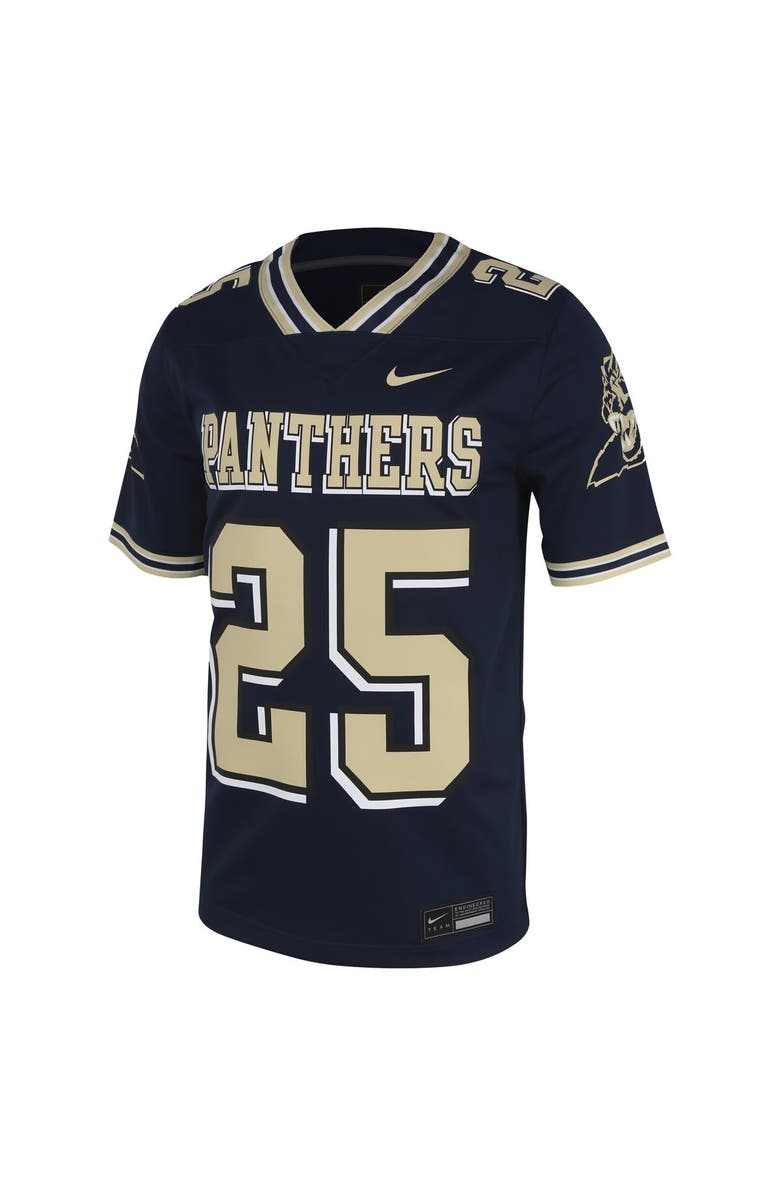 Nike Men's Nike Darrelle Revis Navy Pitt Panthers Replica Untouchable Jersey, Alternate, color, 