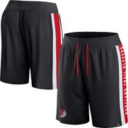 FANATICS Men's Fanatics Branded Black Portland Trail Blazers Referee Iconic Mesh Shorts