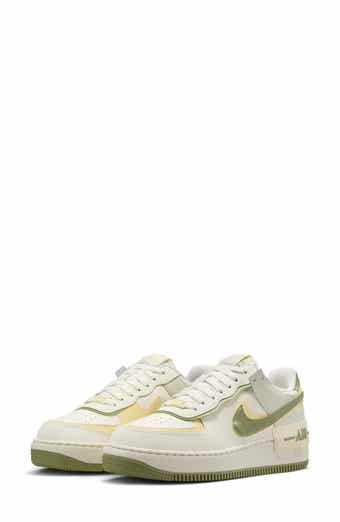 Nike Air Force 1 Shadow Sneaker White lemon grey