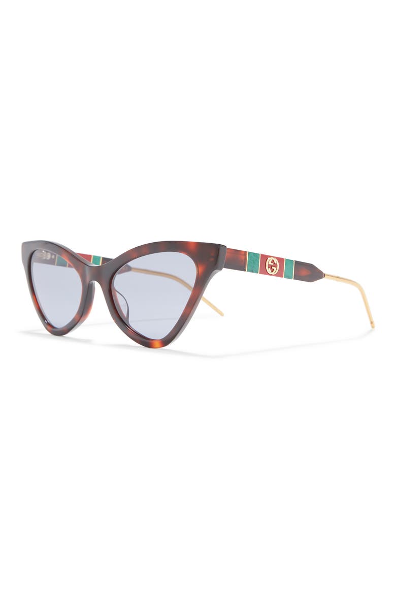 55mm Cat Eye Sunglasses, Alternate, color, HAVANA
