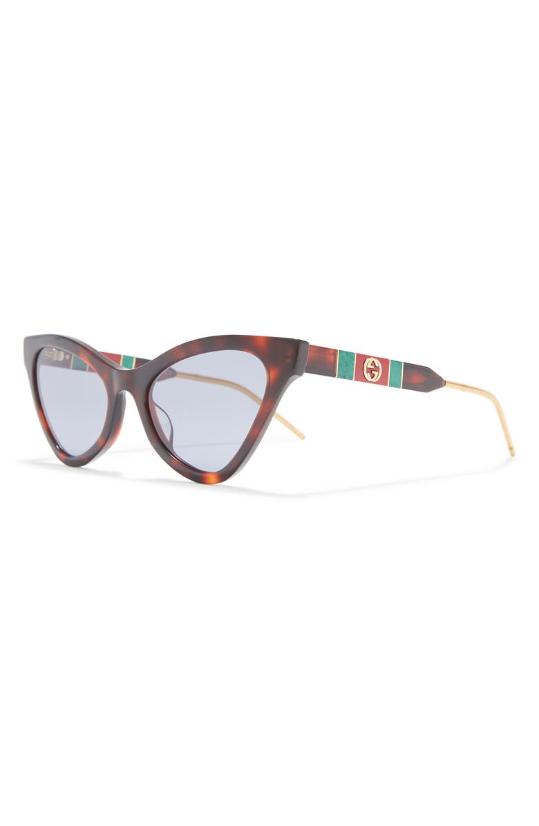Gucci 55mm Cat Eye Sunglasses, Alternate, color,