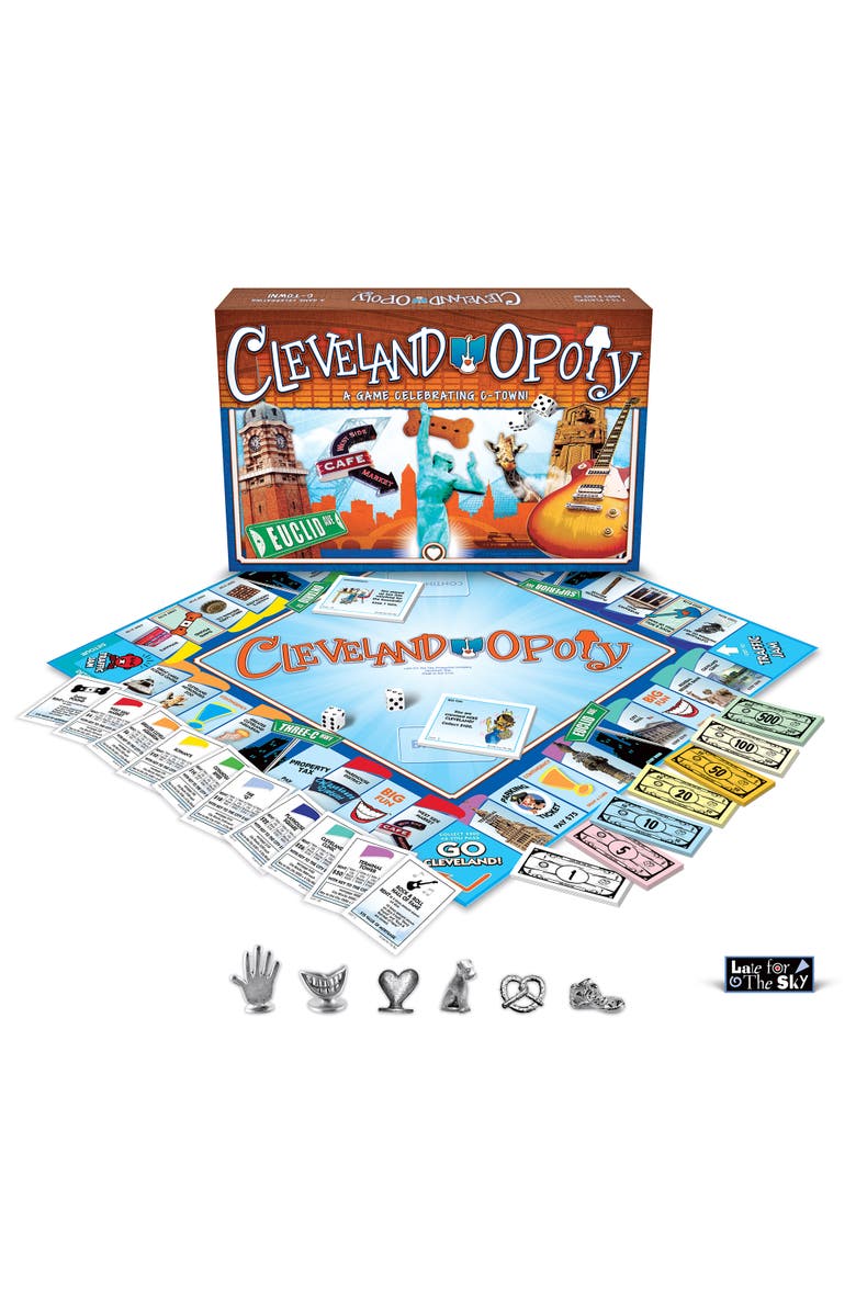Late for the Sky Clevelandopoly Monopoly Board Game, Main, color, Multicolored