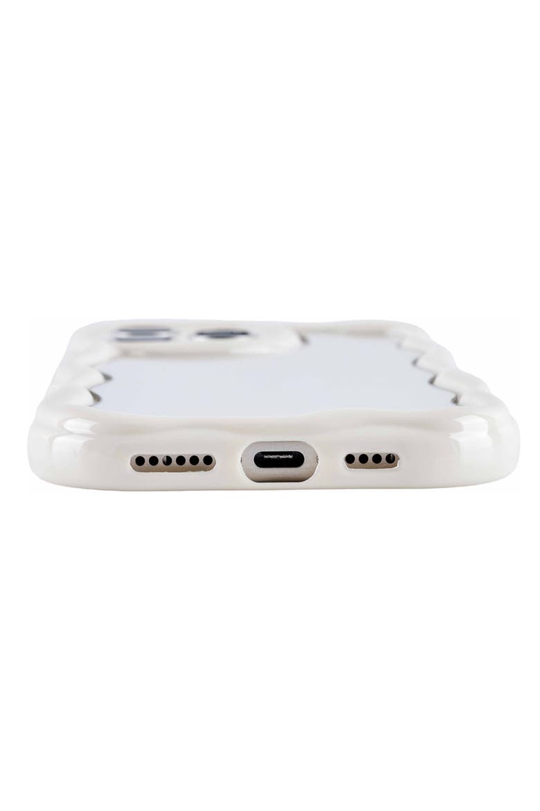 Funky Mirror iPhone 16 Pro Max Case, Alternate, color, WHITE