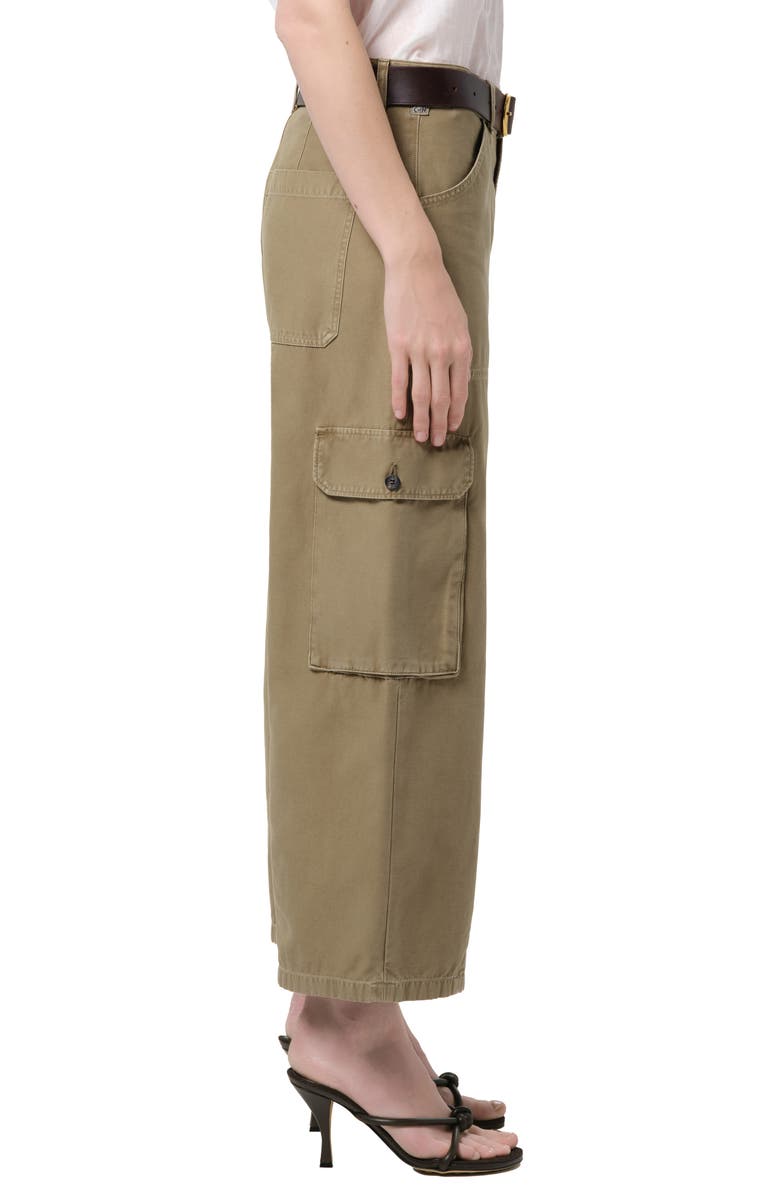 Citizens of Humanity Thassos Twisted Seam Ankle Utility Pants, Alternate, color, Bezal Medium Olive Green