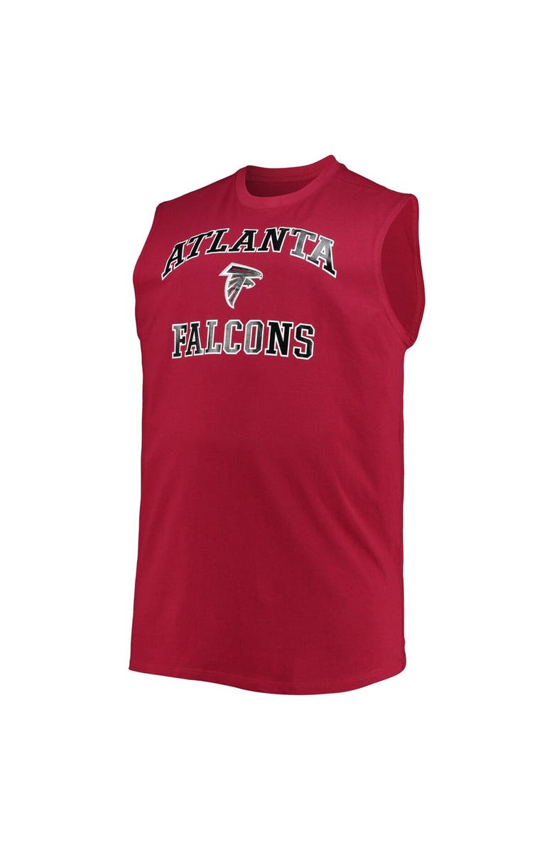 PROFILE Men's Red Atlanta Falcons Big & Tall Muscle Tank Top, Alternate, color, 