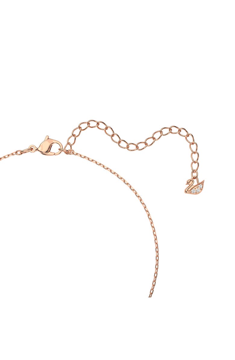 Swarovski Crystal Swan Pendant Necklace, Alternate, color, Pink