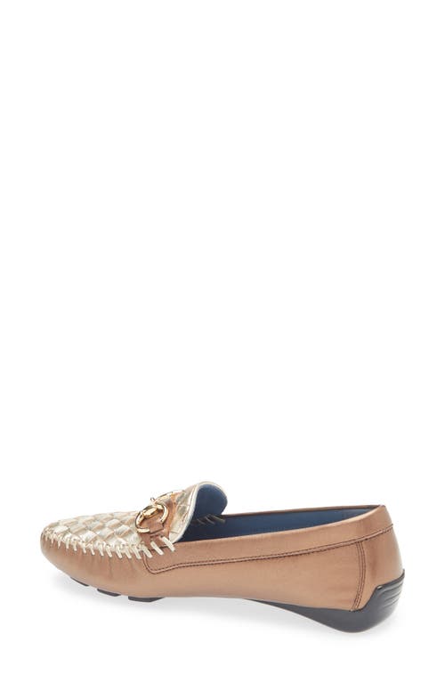Robert Zur Perlata Loafer In Copper/gold