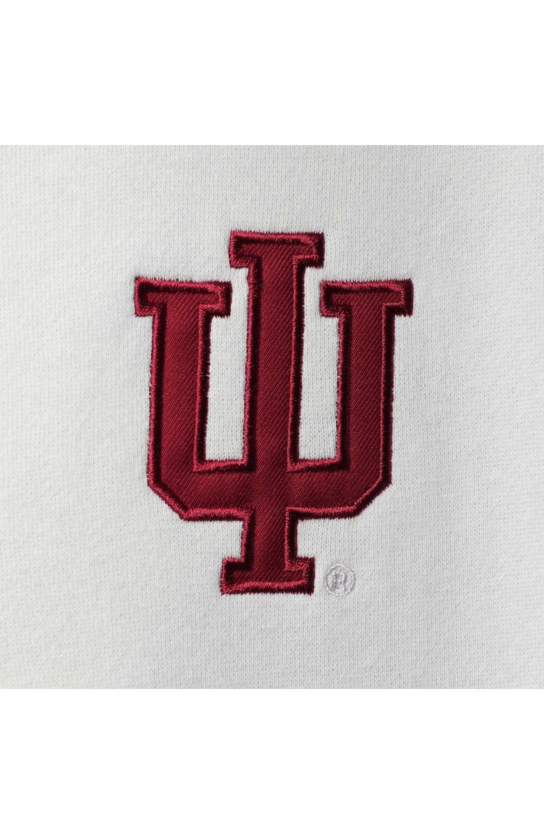 COLOSSEUM Men's Colosseum White Indiana Hoosiers Tortugas Logo Quarter-Zip Jacket, Alternate, color, 