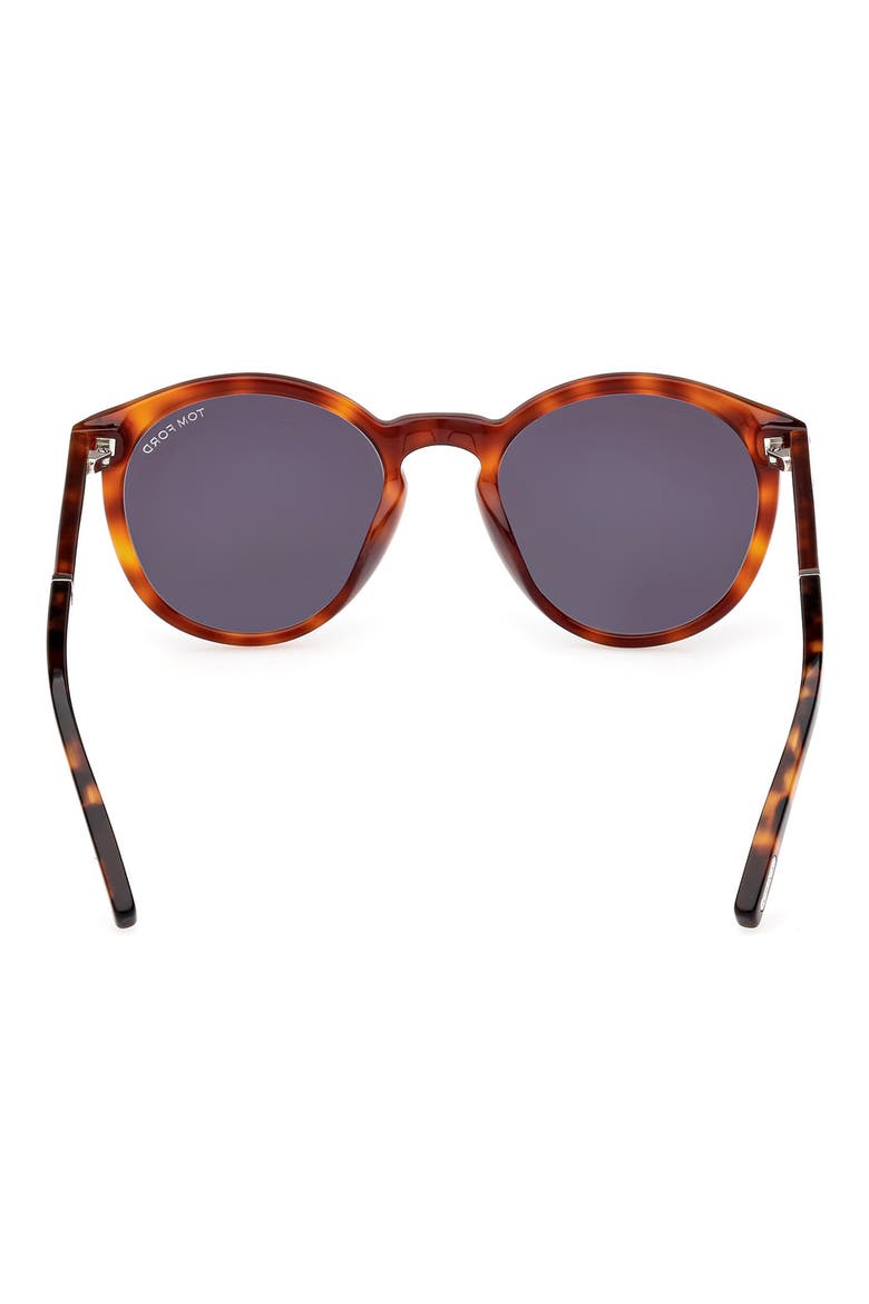 51mm Gradient Round Sunglasses, Alternate, color, BLONDE HAVANA / SMOKE