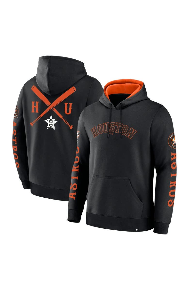 FANATICS Men's Fanatics Black Houston Astros Big City Legacy Fleece Pullover Hoodie, Main, color, Black