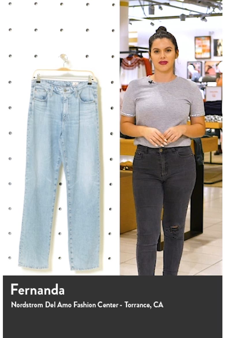 Alexxis High Waist Straight Leg Jeans video
