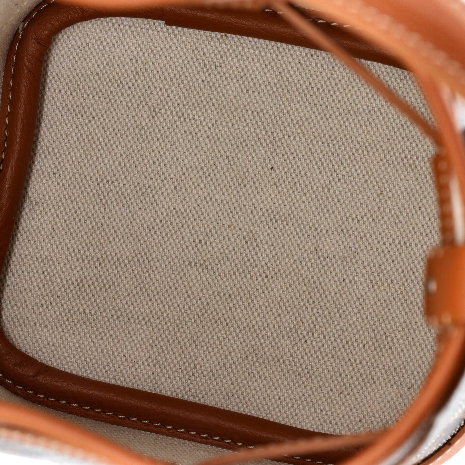 Pre-Owned Goyard Petit Flot Bucket Bag Coated Canvas Mini, Alternate, color, Brown