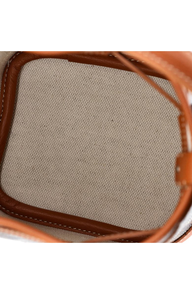 Pre-Owned Goyard Petit Flot Bucket Bag Coated Canvas Mini, Alternate, color, Brown