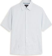 Ted Baker Josefh Print Cotton Short Sleeve Button-Up Shirt