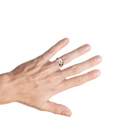 Bliss Diamond Pinkie Horse Lucky Diamond Ring Gold Lab Grown