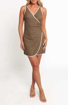 Petal & Pup Zion Faux Wrap Minidress